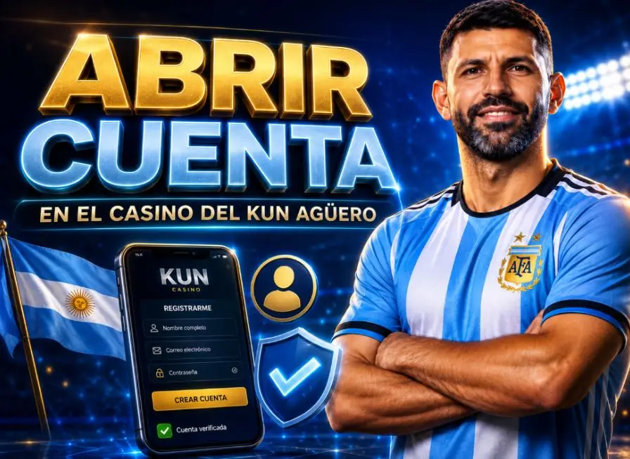 Cómo abrir cuenta en el casino del Kun Aguero